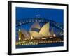 Sydney, Opera House at Dusk, Australia-Peter Adams-Framed Photographic Print