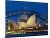 Sydney, Opera House at Dusk, Australia-Peter Adams-Mounted Photographic Print