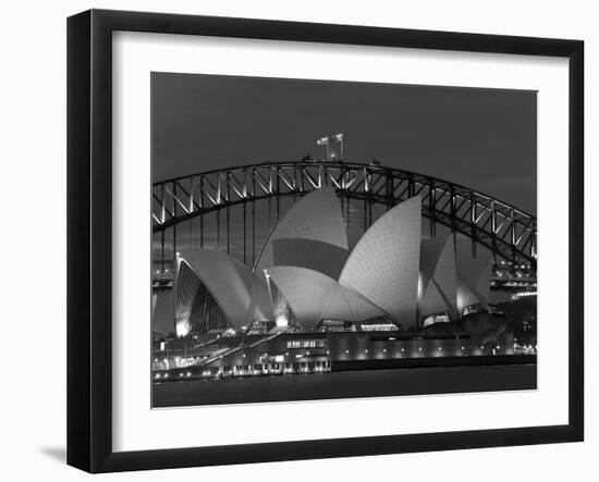 Sydney, Opera House at Dusk, Australia-Peter Adams-Framed Premium Photographic Print