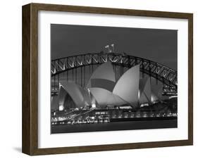 Sydney, Opera House at Dusk, Australia-Peter Adams-Framed Photographic Print