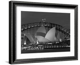 Sydney, Opera House at Dusk, Australia-Peter Adams-Framed Photographic Print