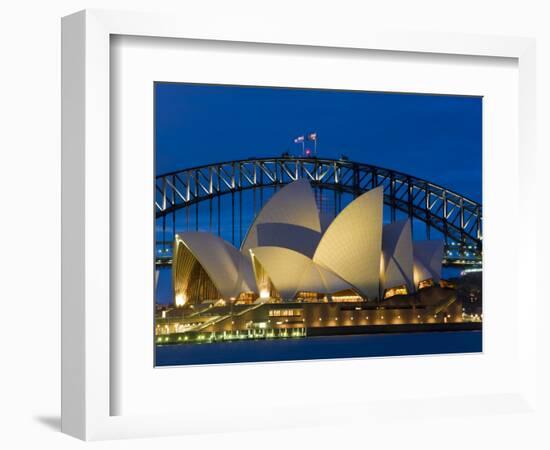 Sydney, Opera House at Dusk, Australia-Peter Adams-Framed Photographic Print