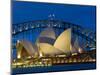 Sydney, Opera House at Dusk, Australia-Peter Adams-Mounted Photographic Print