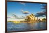 Sydney Opera House at sunset, UNESCO World Heritage Site, Sydney, New South Wales, Australia, Pacif-Michael Runkel-Framed Photographic Print