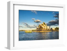 Sydney Opera House at sunset, UNESCO World Heritage Site, Sydney, New South Wales, Australia, Pacif-Michael Runkel-Framed Photographic Print