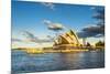 Sydney Opera House at sunset, UNESCO World Heritage Site, Sydney, New South Wales, Australia, Pacif-Michael Runkel-Mounted Photographic Print