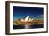 Sydney Opera House & Bridge-null-Framed Art Print