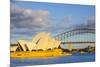 Sydney Opera House & Harbour Bridge, Darling Harbour, Sydney, New South Wales, Australia-Doug Pearson-Mounted Photographic Print