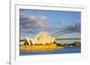 Sydney Opera House & Harbour Bridge, Darling Harbour, Sydney, New South Wales, Australia-Doug Pearson-Framed Photographic Print