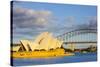 Sydney Opera House & Harbour Bridge, Darling Harbour, Sydney, New South Wales, Australia-Doug Pearson-Stretched Canvas