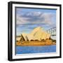 Sydney Opera House & Harbour Bridge, Darling Harbour, Sydney, New South Wales, Australia-Doug Pearson-Framed Photographic Print