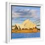 Sydney Opera House & Harbour Bridge, Darling Harbour, Sydney, New South Wales, Australia-Doug Pearson-Framed Photographic Print