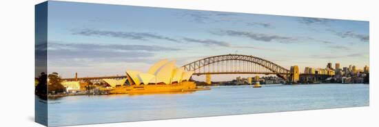 Sydney Opera House & Harbour Bridge, Darling Harbour, Sydney, New South Wales, Australia-Doug Pearson-Stretched Canvas