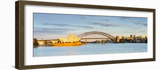 Sydney Opera House & Harbour Bridge, Darling Harbour, Sydney, New South Wales, Australia-Doug Pearson-Framed Photographic Print