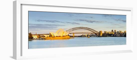 Sydney Opera House & Harbour Bridge, Darling Harbour, Sydney, New South Wales, Australia-Doug Pearson-Framed Photographic Print