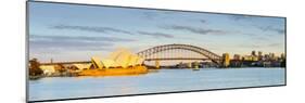 Sydney Opera House & Harbour Bridge, Darling Harbour, Sydney, New South Wales, Australia-Doug Pearson-Mounted Photographic Print