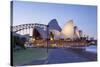 Sydney Opera House & Harbour Bridge, Darling Harbour, Sydney, New South Wales, Australia-Doug Pearson-Stretched Canvas