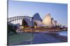 Sydney Opera House & Harbour Bridge, Darling Harbour, Sydney, New South Wales, Australia-Doug Pearson-Stretched Canvas