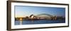 Sydney Opera House & Harbour Bridge, Darling Harbour, Sydney, New South Wales, Australia-Doug Pearson-Framed Photographic Print