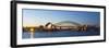 Sydney Opera House & Harbour Bridge, Darling Harbour, Sydney, New South Wales, Australia-Doug Pearson-Framed Photographic Print