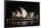 Sydney Opera House Lit Up at Night, Sydney, New South Wales, Australia-null-Framed Photographic Print