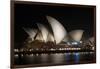 Sydney Opera House Lit Up at Night, Sydney, New South Wales, Australia-null-Framed Premium Photographic Print