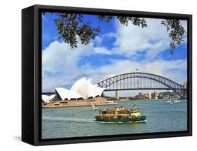 Sydney Opera House, Sydney, New South Wales, Australia-Miva Stock-Framed Stretched Canvas