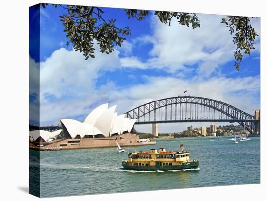 Sydney Opera House, Sydney, New South Wales, Australia-Miva Stock-Stretched Canvas