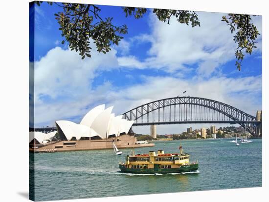 Sydney Opera House, Sydney, New South Wales, Australia-Miva Stock-Stretched Canvas