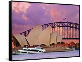 Sydney Opera House, Sydney, New South Wales, Australia-Miva Stock-Framed Stretched Canvas