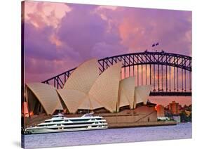 Sydney Opera House, Sydney, New South Wales, Australia-Miva Stock-Stretched Canvas