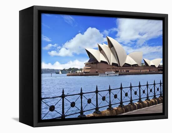 Sydney Opera House, Sydney, New South Wales, Australia-Miva Stock-Framed Stretched Canvas