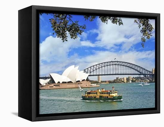 Sydney Opera House, Sydney, New South Wales, Australia-Miva Stock-Framed Stretched Canvas