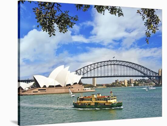 Sydney Opera House, Sydney, New South Wales, Australia-Miva Stock-Stretched Canvas