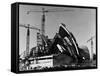 Sydney Opera House under Construction-null-Framed Stretched Canvas