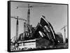 Sydney Opera House under Construction-null-Framed Stretched Canvas