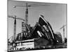 Sydney Opera House under Construction-null-Mounted Photographic Print