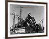 Sydney Opera House under Construction-null-Framed Photographic Print