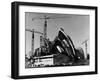 Sydney Opera House under Construction-null-Framed Photographic Print