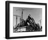 Sydney Opera House under Construction-null-Framed Photographic Print