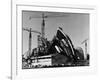 Sydney Opera House under Construction-null-Framed Photographic Print