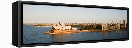 Sydney Opera House, UNESCO World Heritage Site, and Harbour from Sydney Harbour Bridge, Australia-Matthew Williams-Ellis-Framed Stretched Canvas