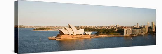 Sydney Opera House, UNESCO World Heritage Site, and Harbour from Sydney Harbour Bridge, Australia-Matthew Williams-Ellis-Stretched Canvas