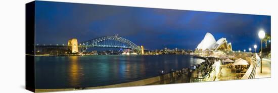 Sydney Opera House, UNESCO World Heritage Site, Harbour Bridge, Sydney Harbour, Australia-Matthew Williams-Ellis-Stretched Canvas