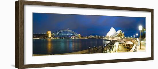 Sydney Opera House, UNESCO World Heritage Site, Harbour Bridge, Sydney Harbour, Australia-Matthew Williams-Ellis-Framed Photographic Print