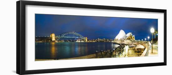 Sydney Opera House, UNESCO World Heritage Site, Harbour Bridge, Sydney Harbour, Australia-Matthew Williams-Ellis-Framed Photographic Print