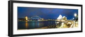 Sydney Opera House, UNESCO World Heritage Site, Harbour Bridge, Sydney Harbour, Australia-Matthew Williams-Ellis-Framed Photographic Print