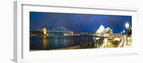 Sydney Opera House, UNESCO World Heritage Site, Harbour Bridge, Sydney Harbour, Australia-Matthew Williams-Ellis-Framed Photographic Print