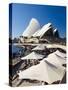 Sydney Opera House, UNESCO World Heritage Site, Sydney, New South Wales, Australia-Mark Mawson-Stretched Canvas