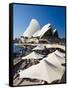 Sydney Opera House, UNESCO World Heritage Site, Sydney, New South Wales, Australia-Mark Mawson-Framed Stretched Canvas